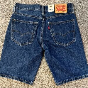 NWT Levi's 405 Standard Dark Blue Jean Shorts